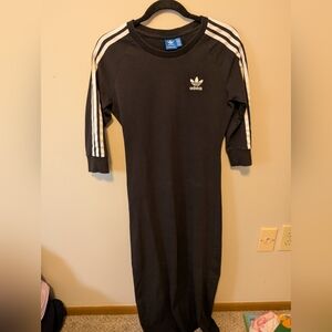 Adidas Black Dress with White Accents